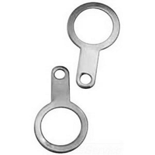 100NPTET5 Pear Earth Tag, For Use With Cable Gland, 1 in NPT, Brass, Nickel Plated