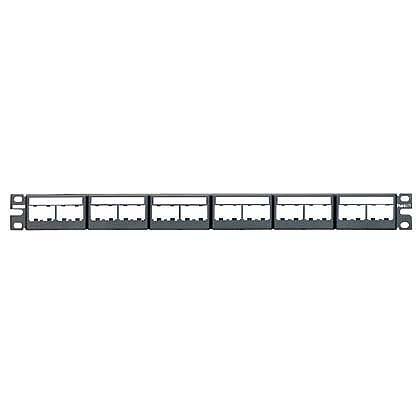 Mini-Com Patch Panel w/labels, 24 Port, 1 RU, BL