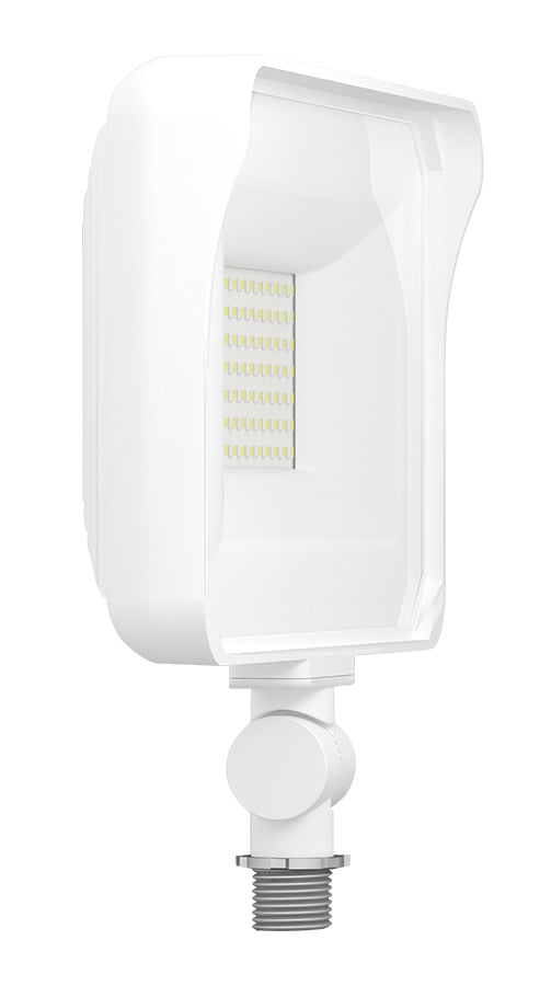 X34-55LW/120 X34 General Purpose Floodlight Fixture, LED Lamp, 54 W Fixture, 120 V, White Housing