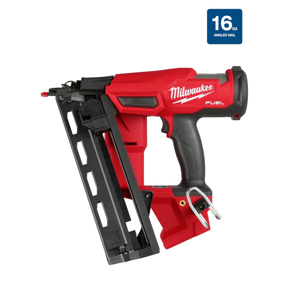 2841-20 M18 Fuel Cordless Angled Finish Nailer, For Fastener Type: 16 ga Angled Finish Nail, 110 Magazine, 12.75 in OAL, Battery