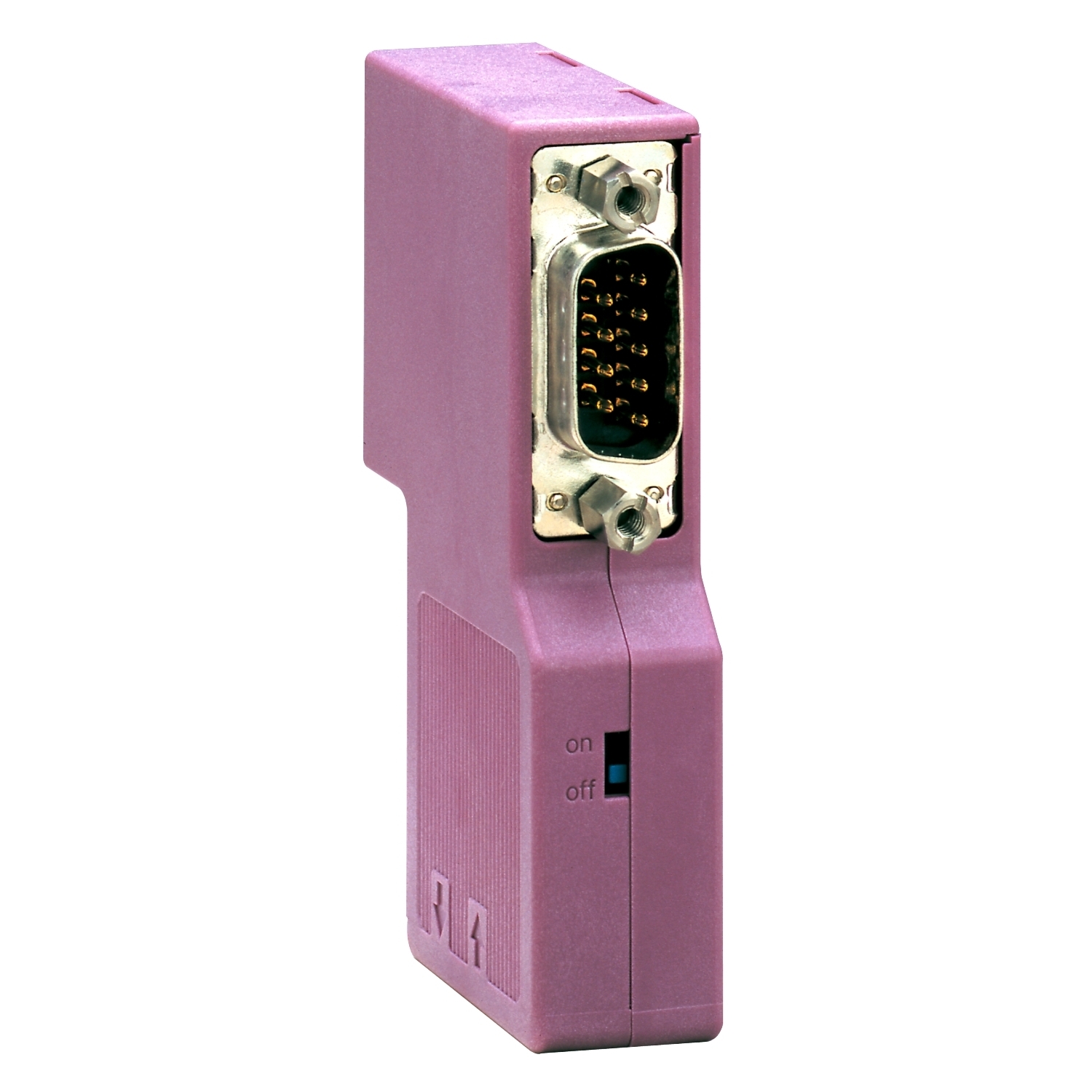 TSXCANKCDF90TP 9-Pin 90 deg Female D-Sub Connector With Line Terminator, For Use With TeSys T-Motor Management System