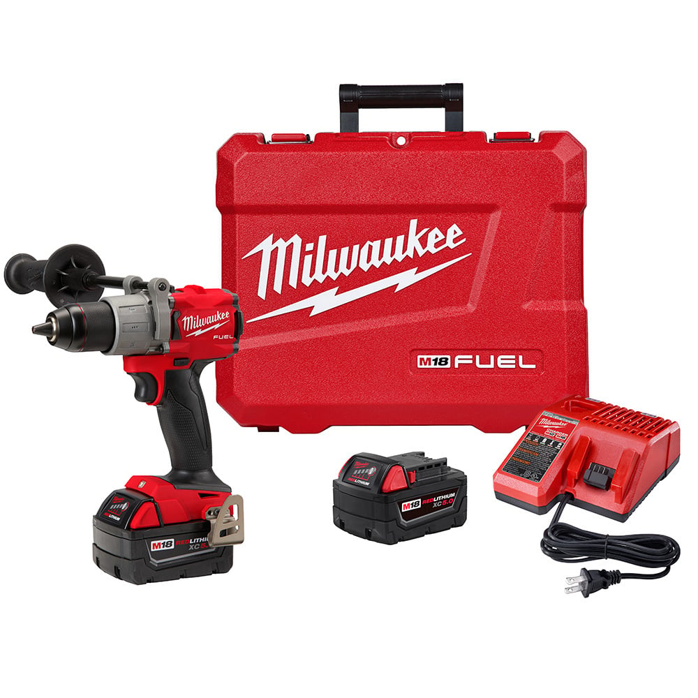 2804-22 M18 Compact Lightweight Cordless Hammer Drill/Driver Kit, 1/2 in Hex Chuck, 18 V DC, 0 to 550/0 to 2000 rpm No-Load, Li-Ion Battery