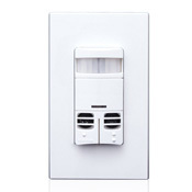 OSSMD-MAT 1-Pole Dual Relay Self Adjusting Occupancy Sensor With Neutral Wire, 120/230/277 V AC, Multi-Technology/PIR/Ultrasonic Sensor, 2400 sq-ft Coverage, 180 deg Viewing