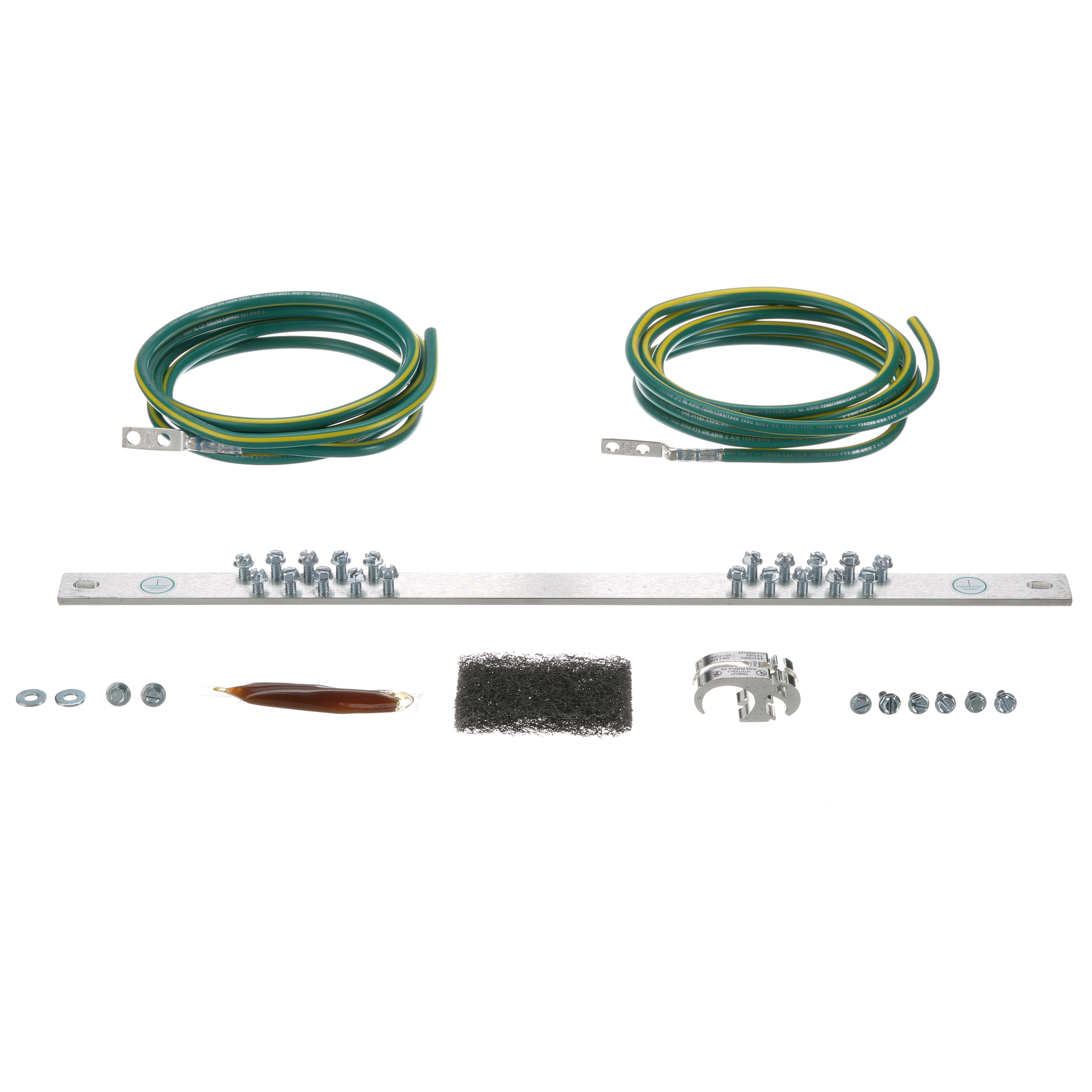 StructuredGround RGRKCBNJEJY Busbar and Jumper Kit, Green/Yellow, PK1