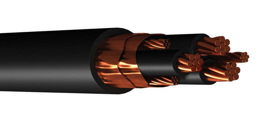 BEL29522C Stranded VFD Cable 12/3-AWG Black