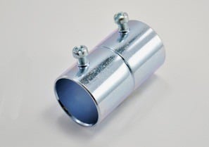 242 Non-Insulated Set Screw Conduit Coupling, 1 in, For Use With EMT Conduit, Steel, Zinc Plated