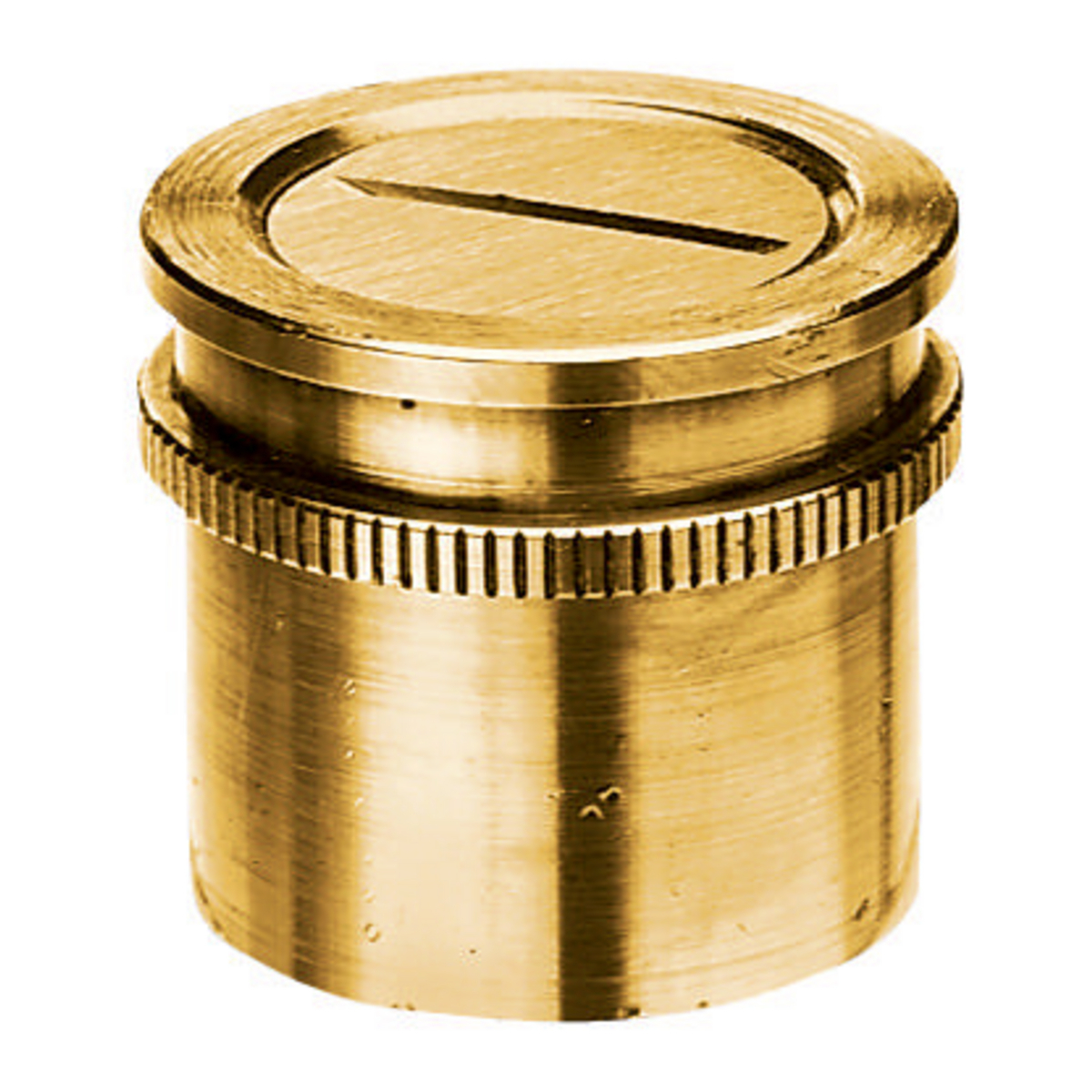 F1340 Machined Standard Threaded Conduit Coupling, For Use With Floor Box, Surface Mount, Brass