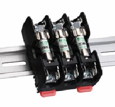 L60030C-3CDIN Powr-Gard L600C Fuse Block, 600 V AC/DC, 30 A, Class: CC, 14 to 6 AWG Wire, 3 Poles