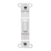 80700 Combination Wallplate Adapter, For Use With Toggle Switch, Blank Toggle/No Hole Plate, Wall Mount, Plastic, Brown