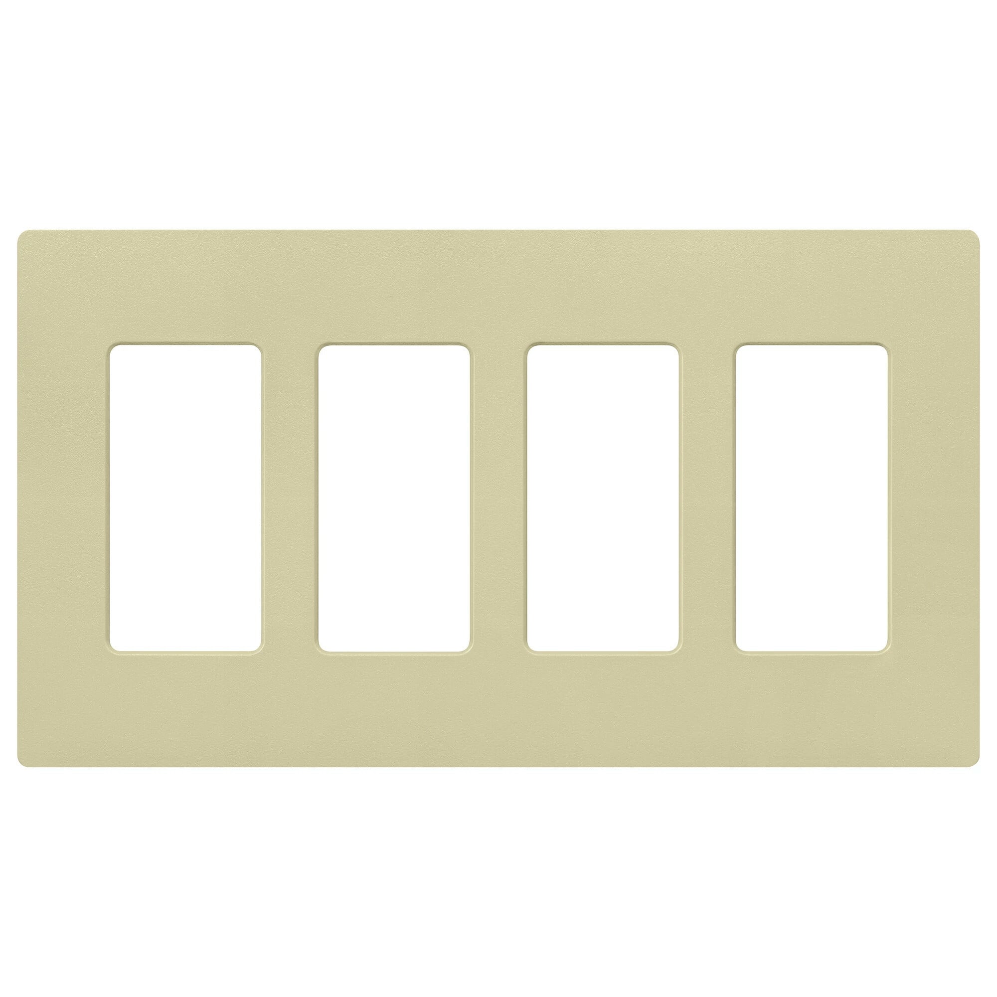 SC-4-SA Claro Wall Plate for Decorator-Style Dimmers, Switches, and Outlets, 4 Gang, Satin, Sage