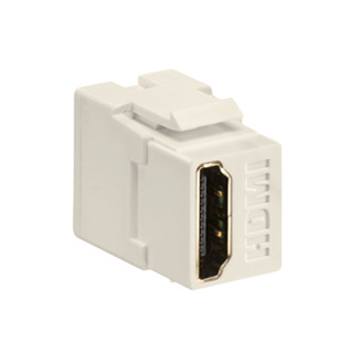 40834-T Feed Through Hdmi Connector, Snap-In/Female to Female Connector