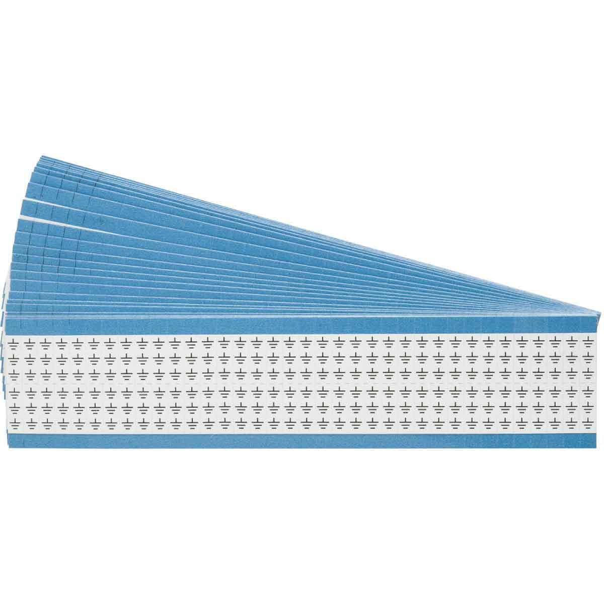 WM-GRS-PK WM Series Die-Cut Pre-Printed Solid Symbol Wire Marker Card, 1/4 in W, Black on White, B-500 Repositionable Vinyl Coated Fabric, 36 Markers per Card