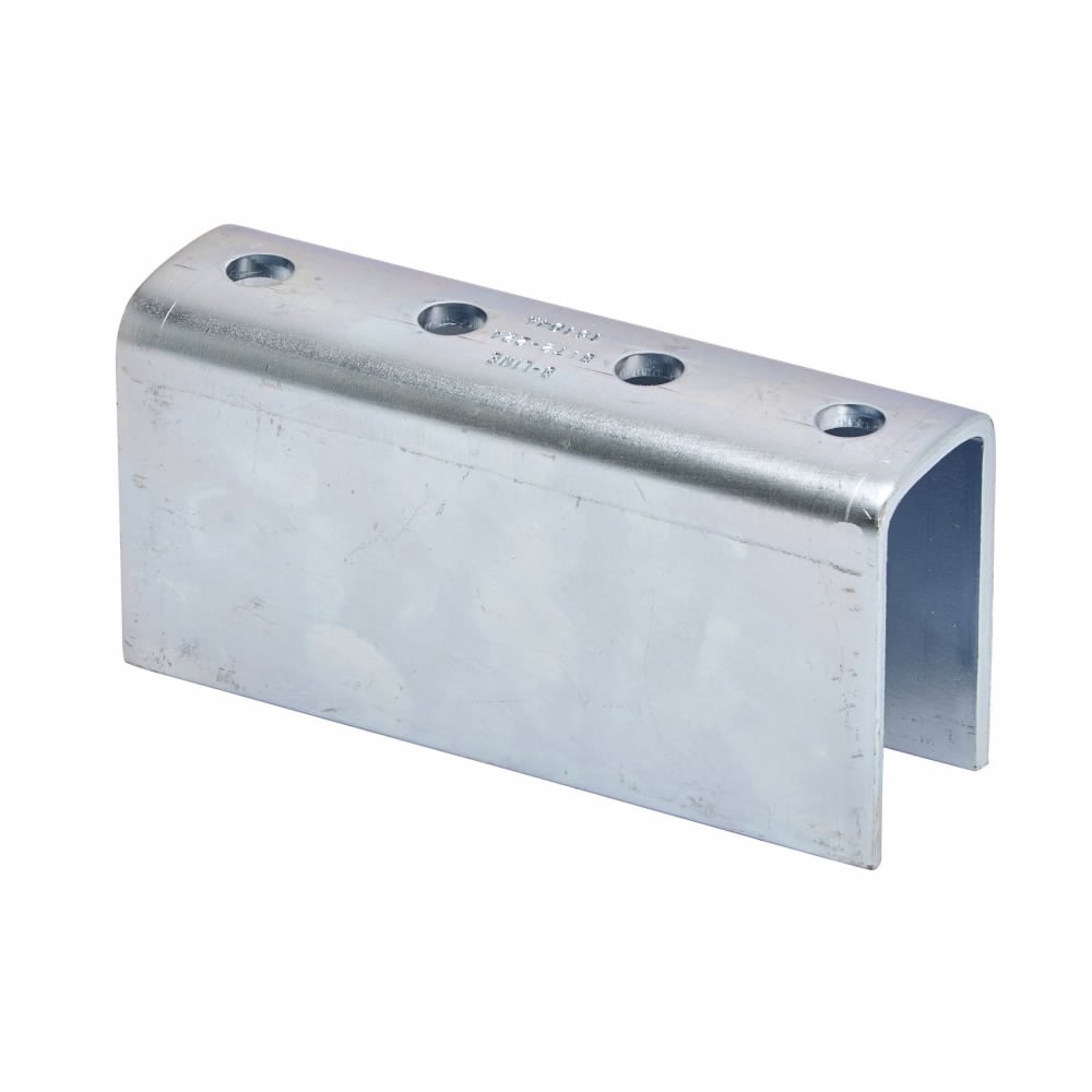 B172-22AZN 4-Hole Splice Clevis, 7-1/4 in L x 1/4 in THK, For Use With B11, B22A Channel, Steel