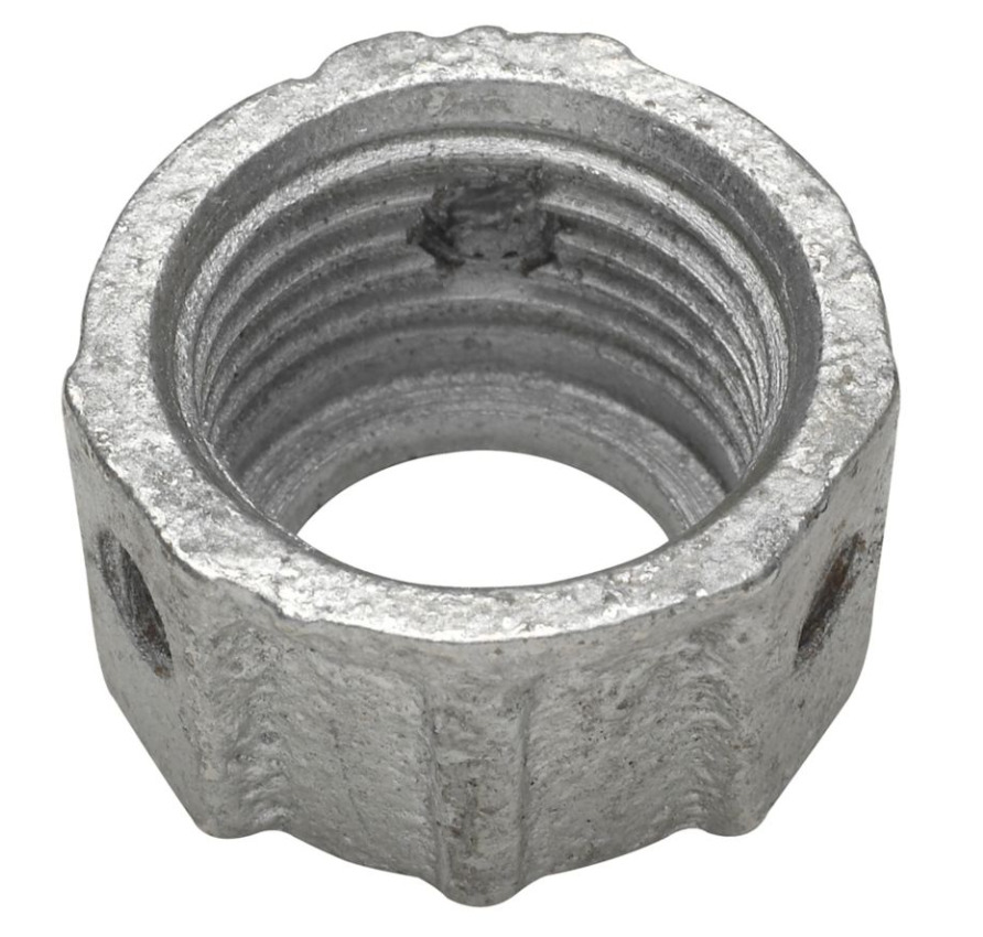 1032NI Threaded Throat Bushing, 3/4 in Trade, Malleable Iron