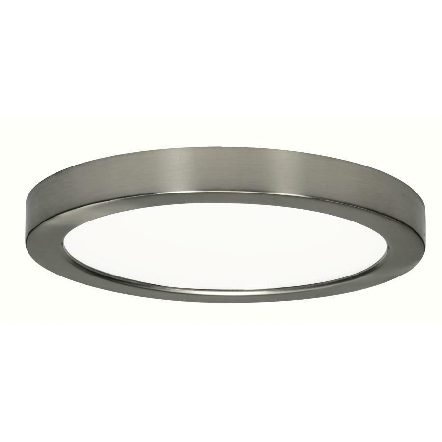 S21520 Blink Dimmable Retrofit Round Flush Mount Fixture, 120 VAC, Brushed Nickel Housing