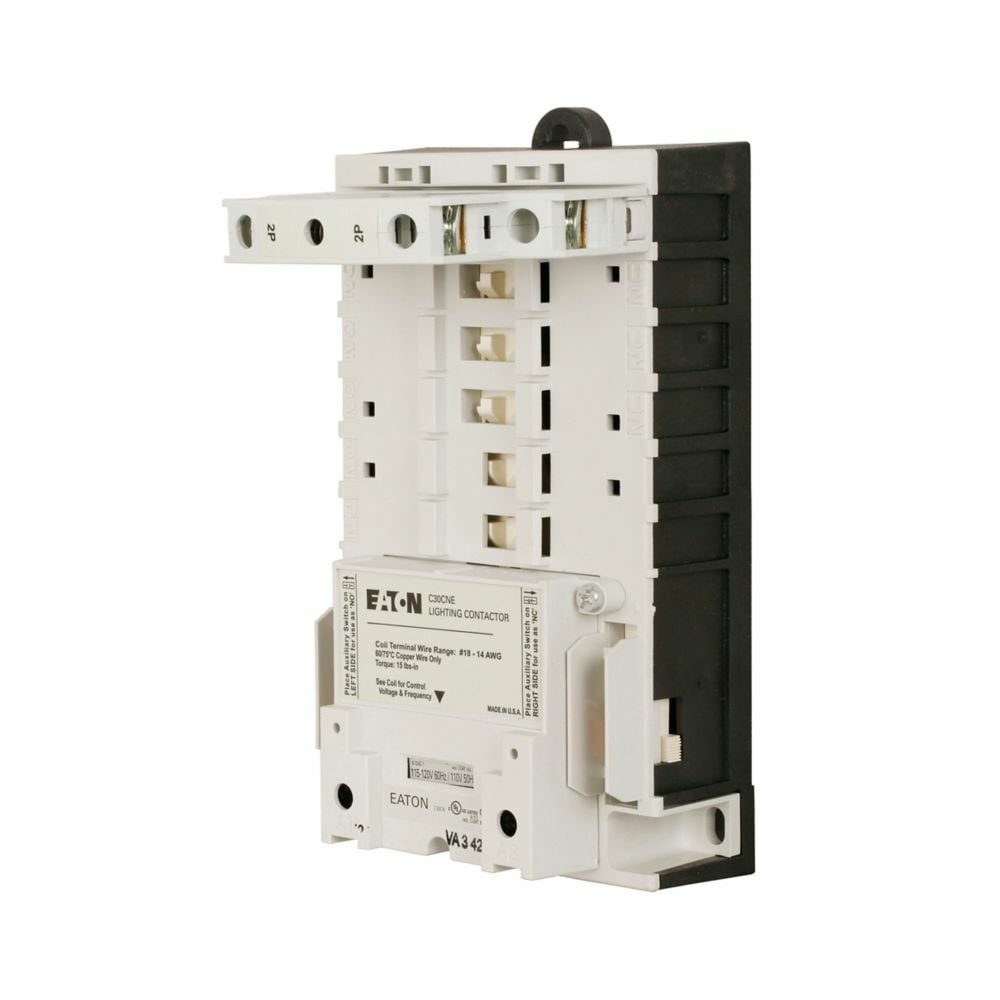 C30CNE40A0 Electrically Held Lighting Contactor, 110/115 to 120 V AC V Coil, 5NO Contact, 4 Poles