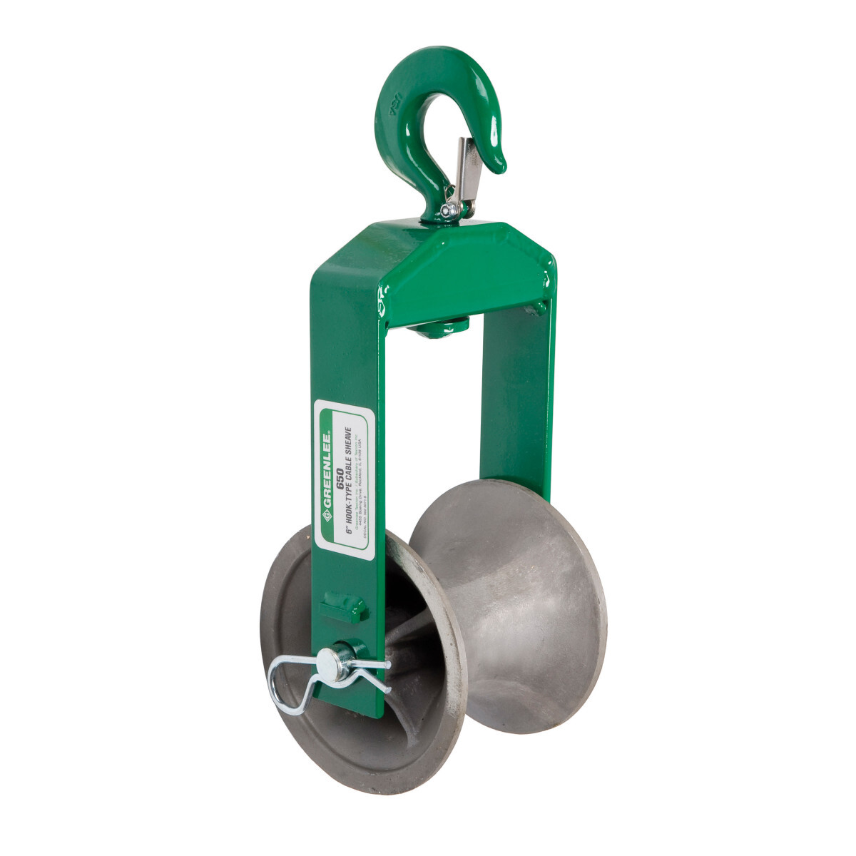 650 Hook Sheave Assembly, 4000 lb, 6 in OD