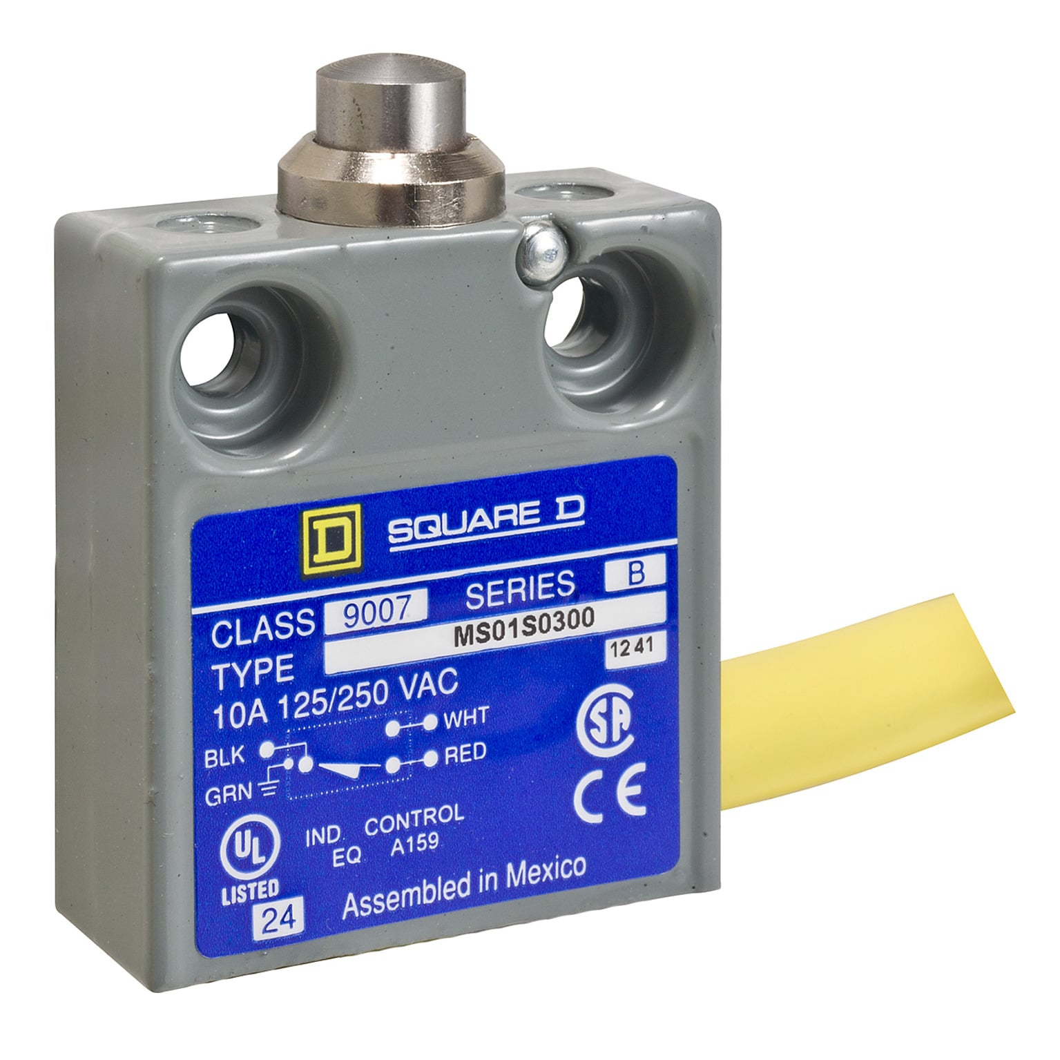 9007MS01S1306 Miniature potted Miniature potted, 300 V, 10 A, NO-NC Contact, 1 Poles