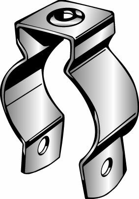 Conduit Hanger, Fits 4" EMT or 4" Rigid/IMC, Type 304 Stainless Steel