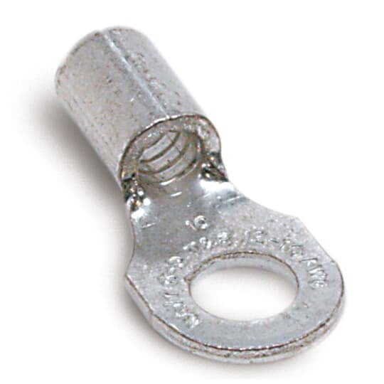 B72M Sta-Kon B Series Non-Insulated Ring Terminal, 18 to 14 AWG Conductor, 0.93 in L, Copper, Metallic