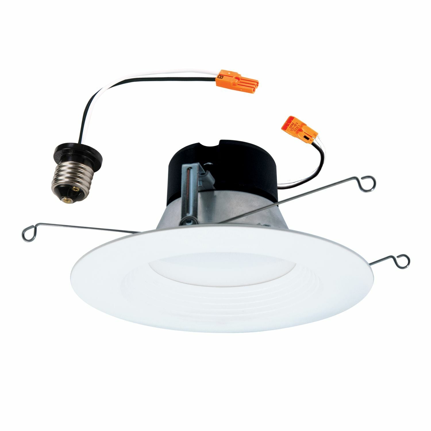 LT56079FS1EWHR Halo LT56 Baffle Selectable Trim, 4.88 in Dia Inside x 7.22 in Dia Outside, LED Lamp, For Use With LT56 Series Selectable LED Trim, Plastic