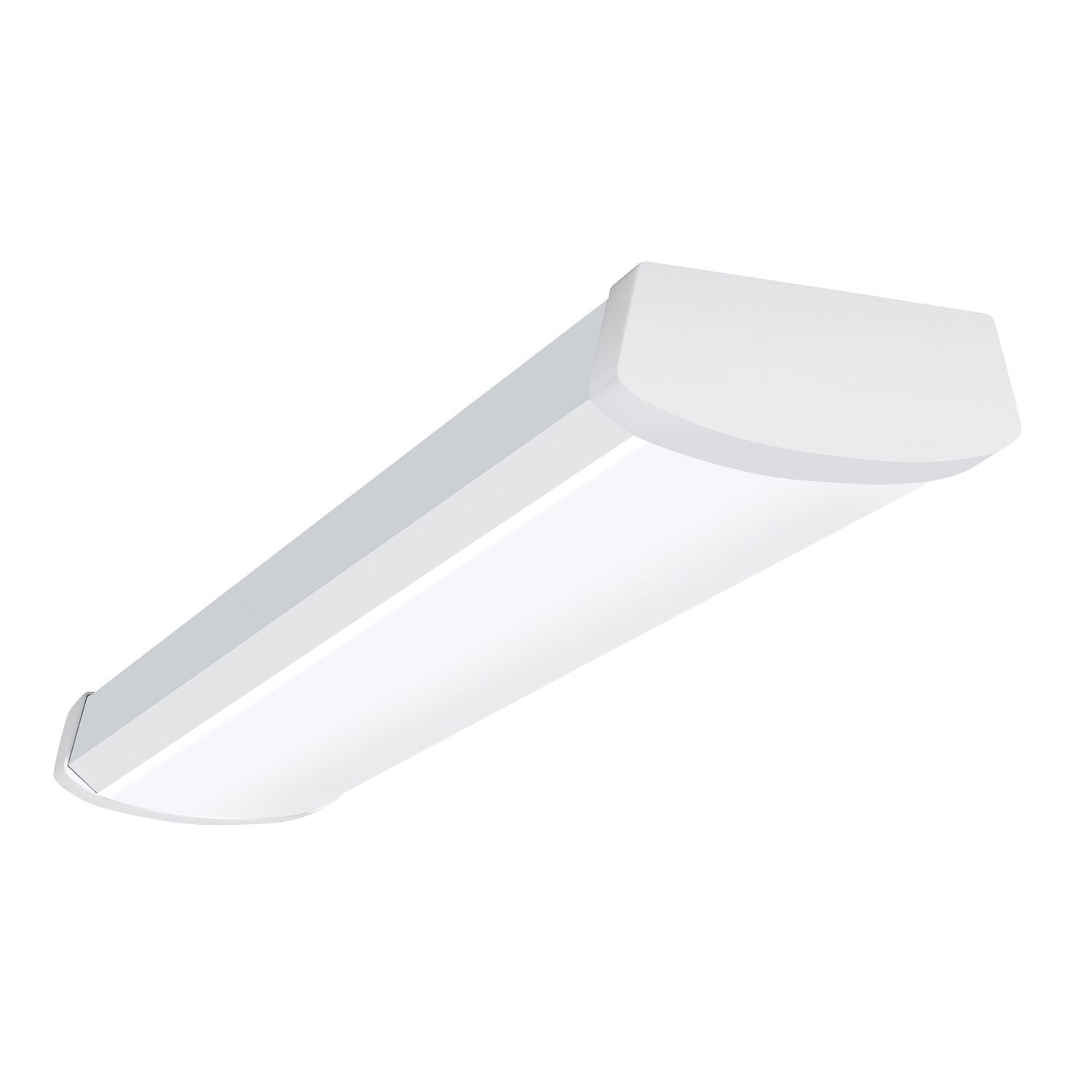 2NWS3C3-UNV Metalux NWS Dimmable Wraparound Light, 18 W Fixture, 120 to 277 V, White Powder Coated Housing