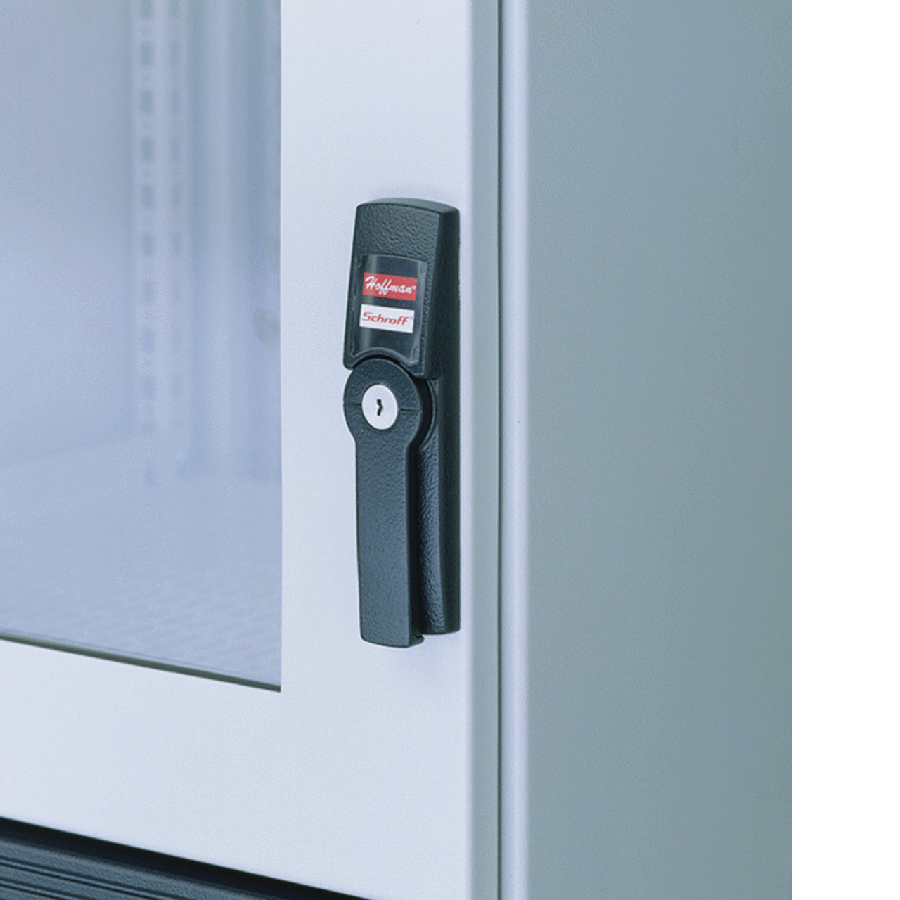 PSHKBL ProLine P20 Small Flush Swing Handle, For Use With ProLine Small Doors Modular Enclosures, Steel, Polyester Powder Painted