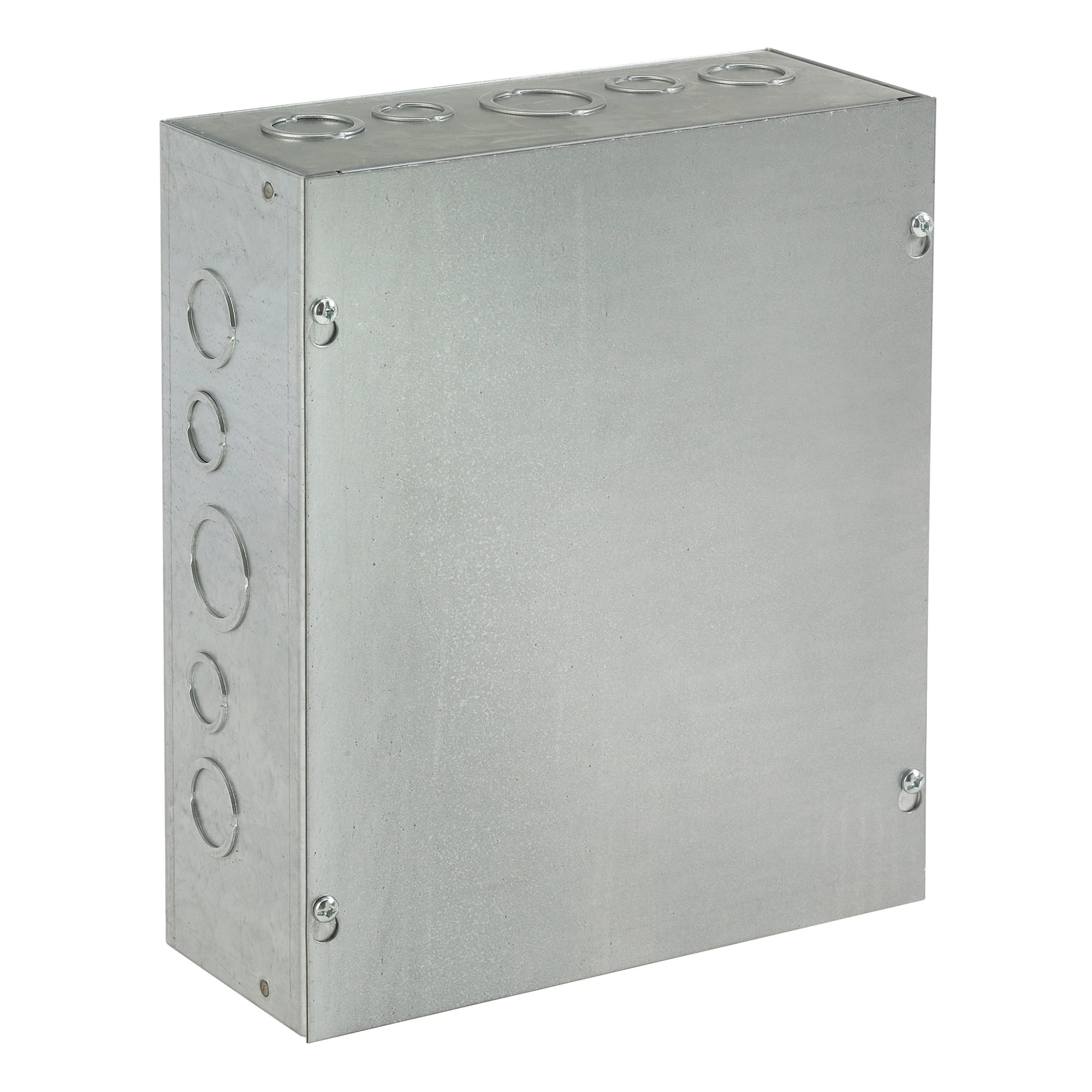 ASG12X10X6 A90P1 Pull Box With Knockout, 10 in W x 6 in D x 12 in H, Screw Cover, NEMA 1/IP30, Steel