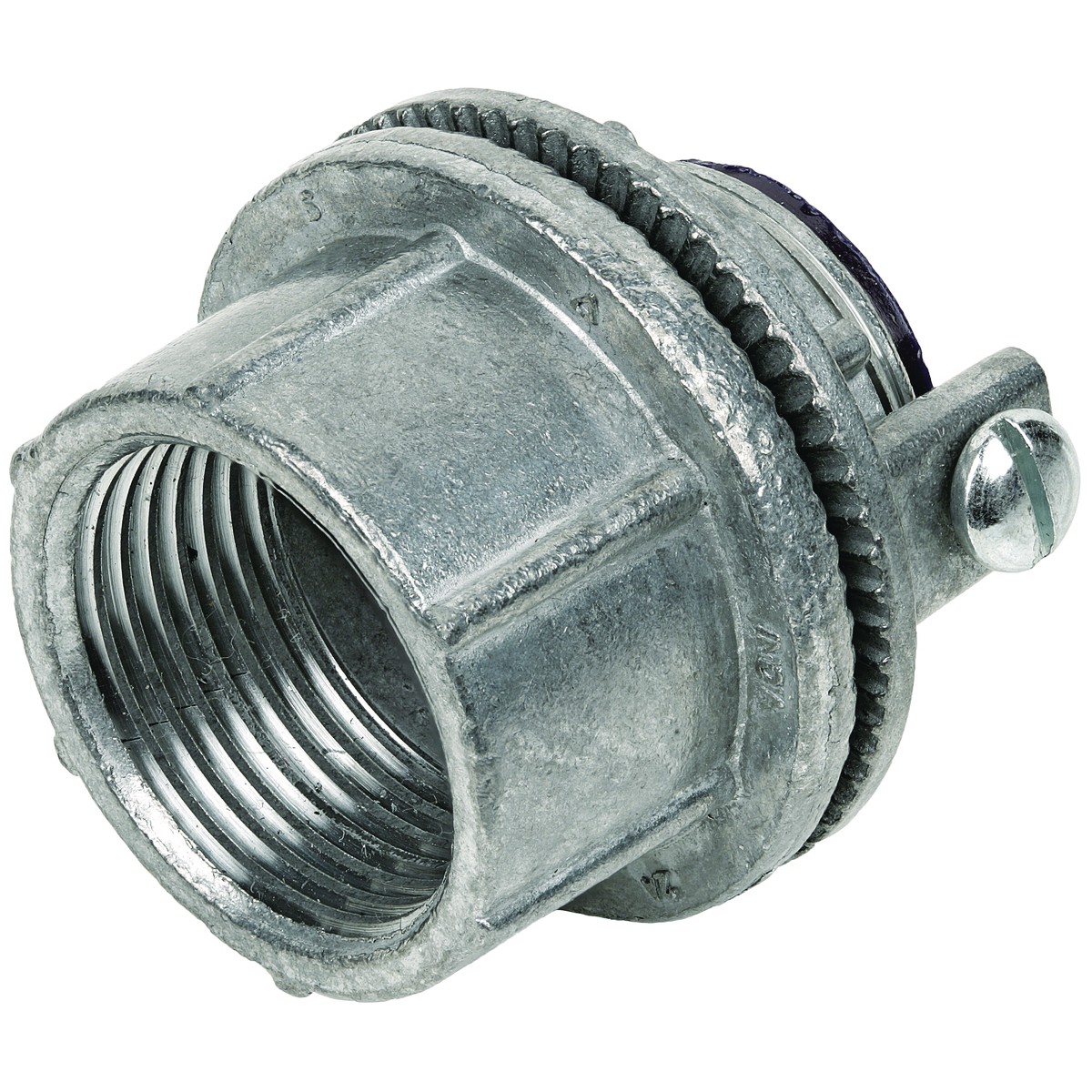 WH-4G Weatherproof Conduit Hub With Ground Screw, 1-1/4 in, For Use With NEMA 2, 3, 3R, 4, 12, 13 Enclosure, Die Cast Zinc, Natural