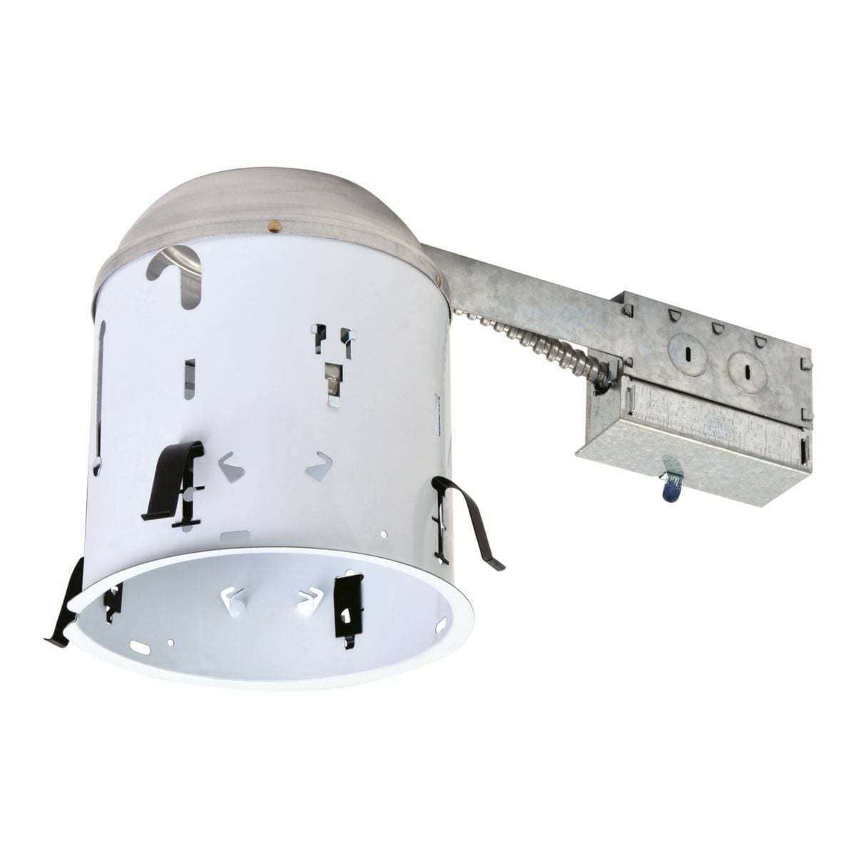 H7RT Halo H7 Series Line Voltage Remodel Recessed Lighting Housing, Incandescent Lamp, Non-Insulated Insulation, 120 V AC, 6-1/4 in Ceiling Opening, Steel Housing