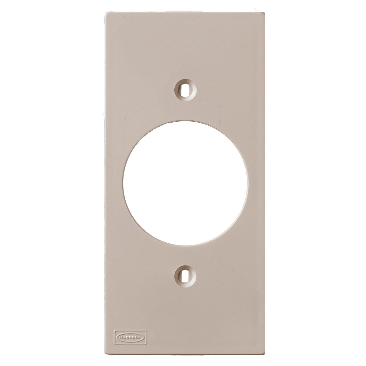 KP720AL KP Series Non-Metallic Removable Single Standard Receptacle Faceplate, 1.6 in Opening, For Use With PT1, PP1, PL1, PW1 and PB2 Series Non-Metallic Raceway, Almond