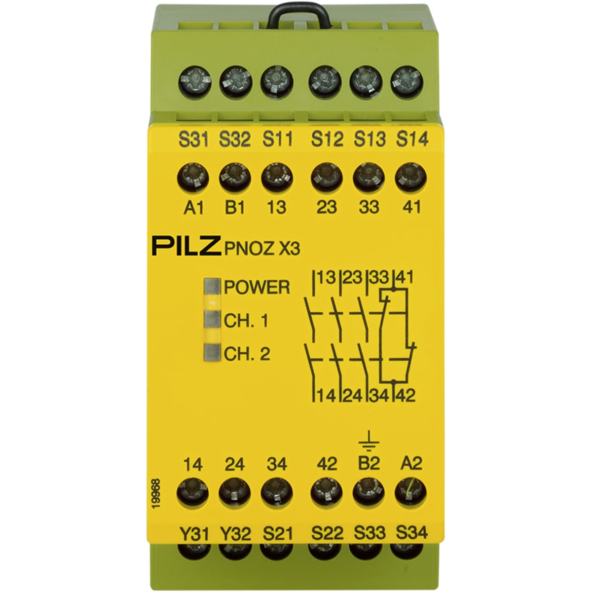 774314 PNOZ X Safety Relay, 5/6 A, 3NO-1NC 3 Form A/1 Form B Contact, 24 V AC/DC V Coil