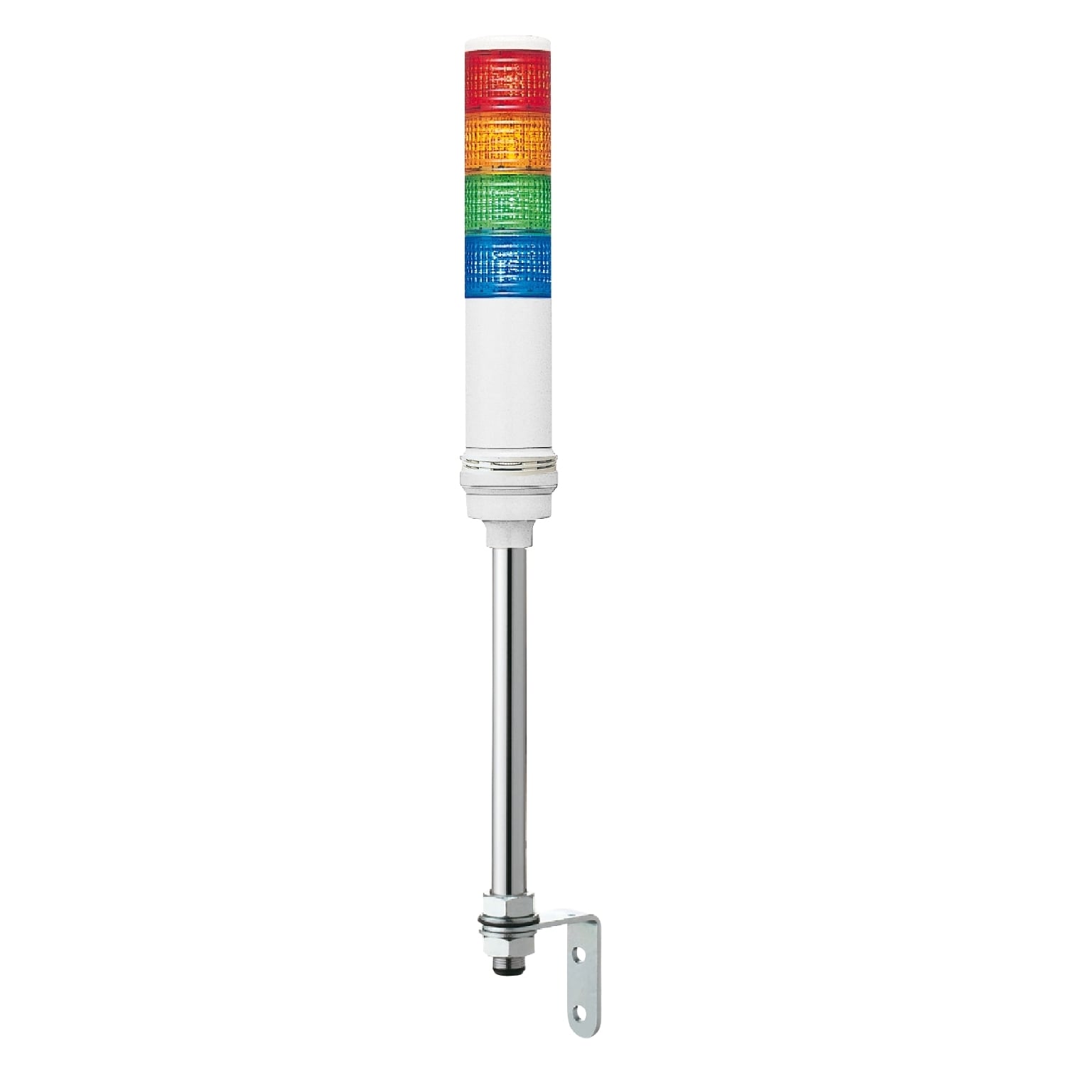 XVC6B45S Harmony Complete Pre-Wired Monolithic Tower Light, 24 V AC/DC, LED Lamp, 4 Lights, Blue/Green/Orange/Red
