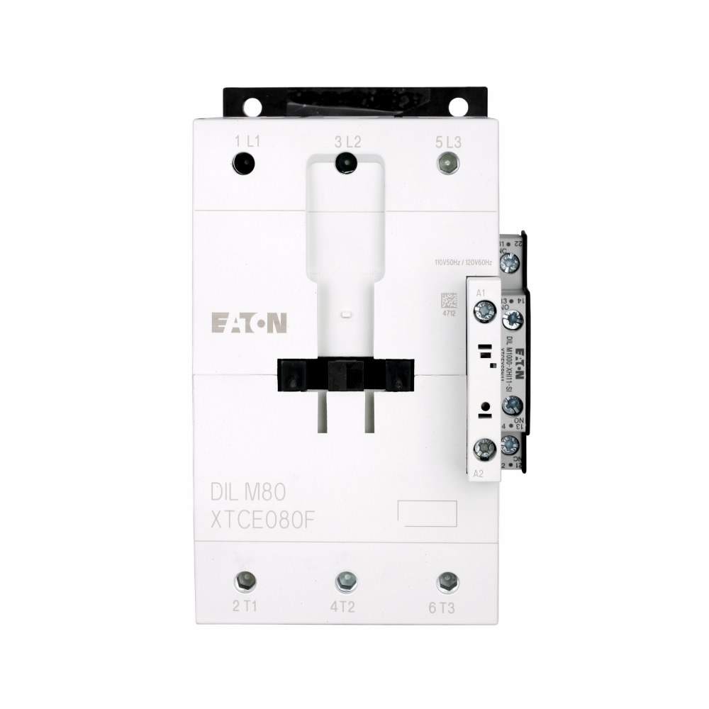 XTCE095F00AD XTCE Full Voltage Non-Reversing IEC Contactor, 120 V DC V Coil, 95 A, 3 Poles
