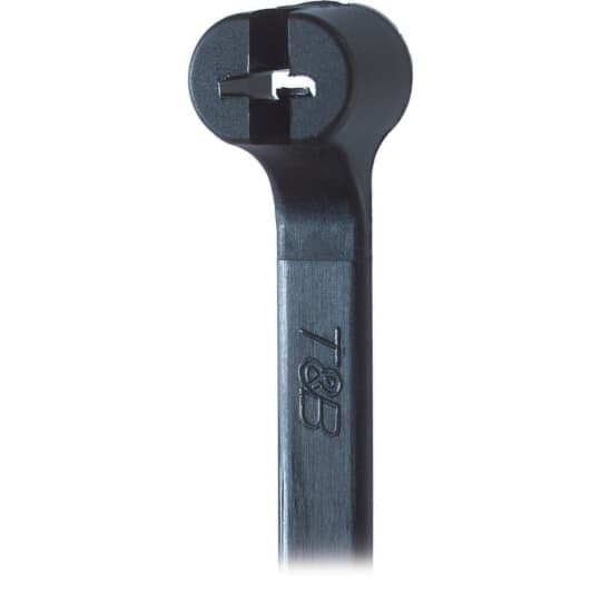 TY23MX Ty-Rap High Performance Standard Cable Tie, 3.6 in L x 0.09 in W x 0.04 in THK, Nylon/Polyamide 6.6, Black