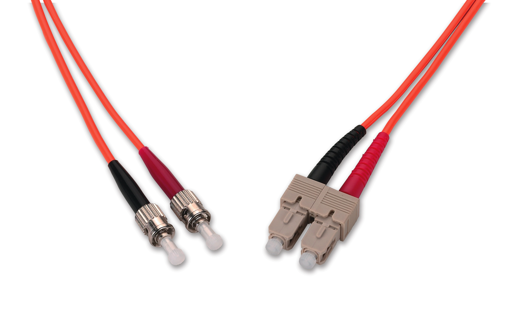 SC to ST Duplex MM 62.5/125 Patch Cord, 2 Meter