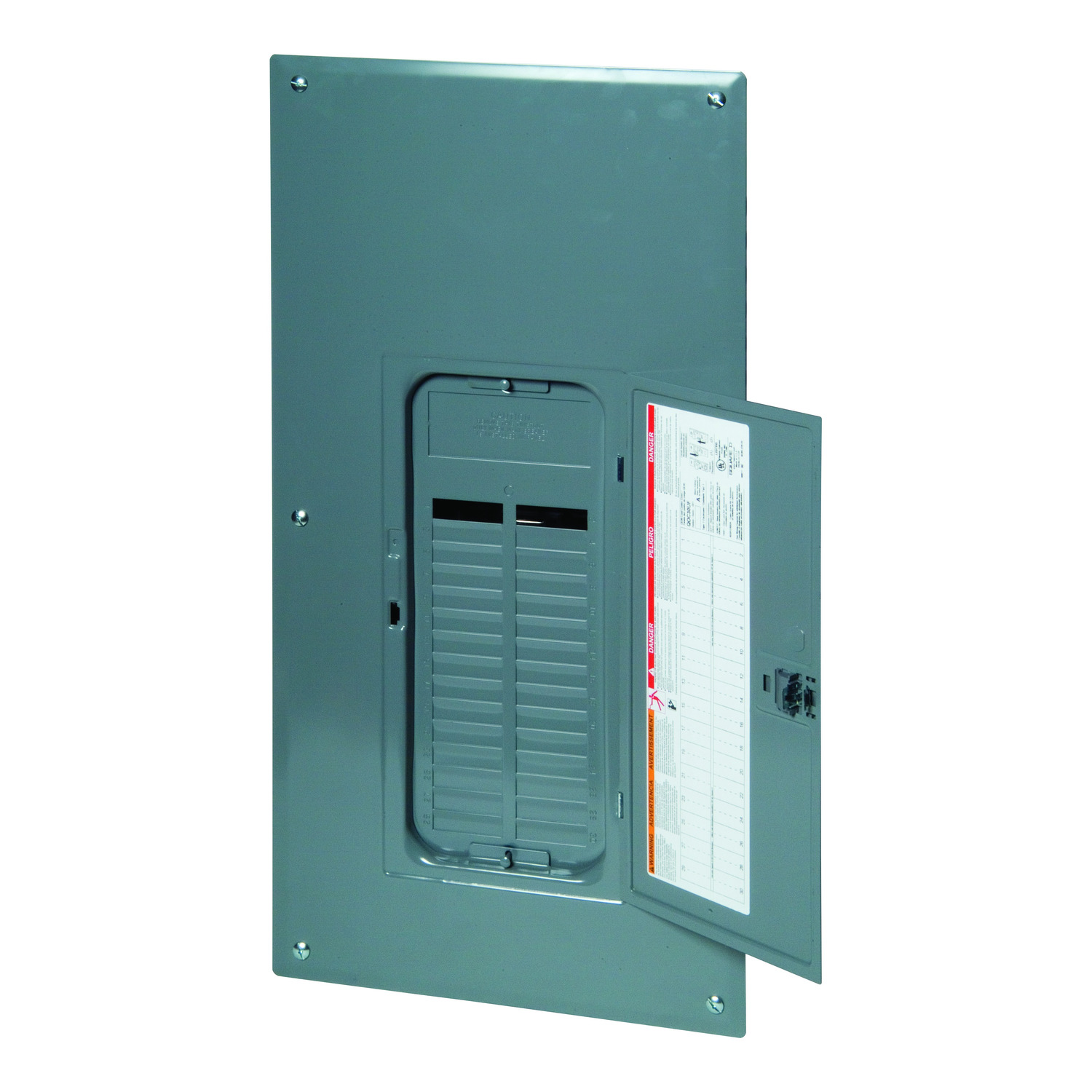 Load center, QO, 1 phase, 20 spaces, 40 circuits, 200A convertible main breaker, NEMA1, combo cover