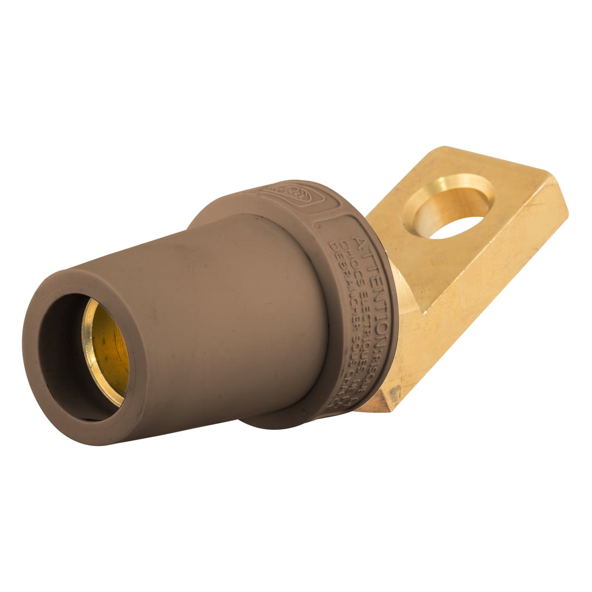 HBLFOABN 16 Series Angled Female Offset Stud Standard Straight Single Pole Receptacle, 600 VAC/250 VDC, 300/400 A, 4 to 4/0 AWG Wire, Screw Connection, NEMA 3R/4X/12 NEMA Rating