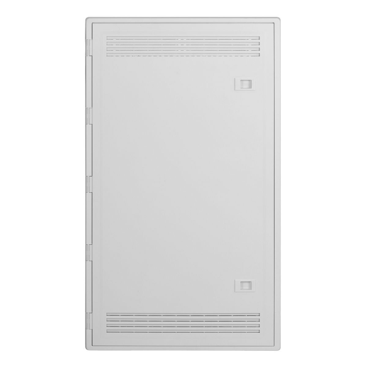 NSOBXP28D Non-Metallic Vented Door With Latch, Provision for Lock, 17-1/2 in W x 0.4 in D, For Use With NSOBXP28B Network Enclosures, Thermoplastic