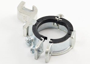 SGBS-384CL Bridgeport Might-Rite Split Ground Bushing, 1-1/4 in Trade, 1/0 AWG Wire Min, 14 AWG Wire Max, 1.34 in ID x 2.08 in OD Dia, Steel