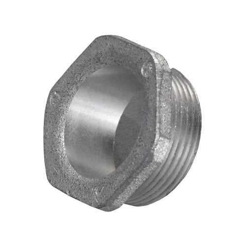 Metal Rigid Conduit Bushed Nipple; 4 Inch, MNPT, Malleable Iron