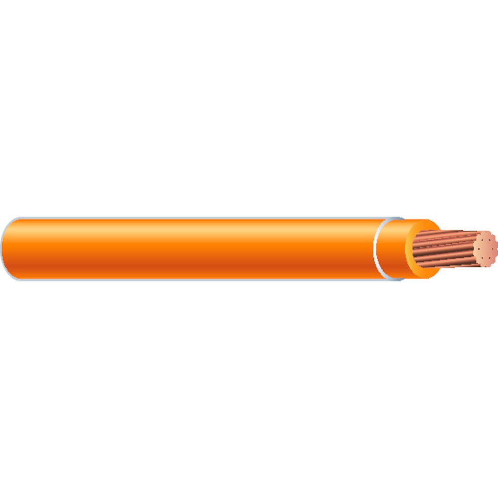 22961706 SIMpull Type THHN/THWN/MTW/AWM Building Wire, 600 V AC, (1) 14 AWG Stranded Copper Conductor, 2500 ft L, Orange