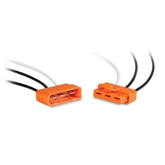 LD3-D Sta-Kon LD Series Luminaire Disconnect With Polycarbonate Housing, 18 AWG Wire, 13.66 in OAL, 3 Ports, Orange