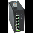 Industrial-ECO-Switch; 5-port 1000Base-T; 4 * Power over Ethernet; Extended temperature range; black