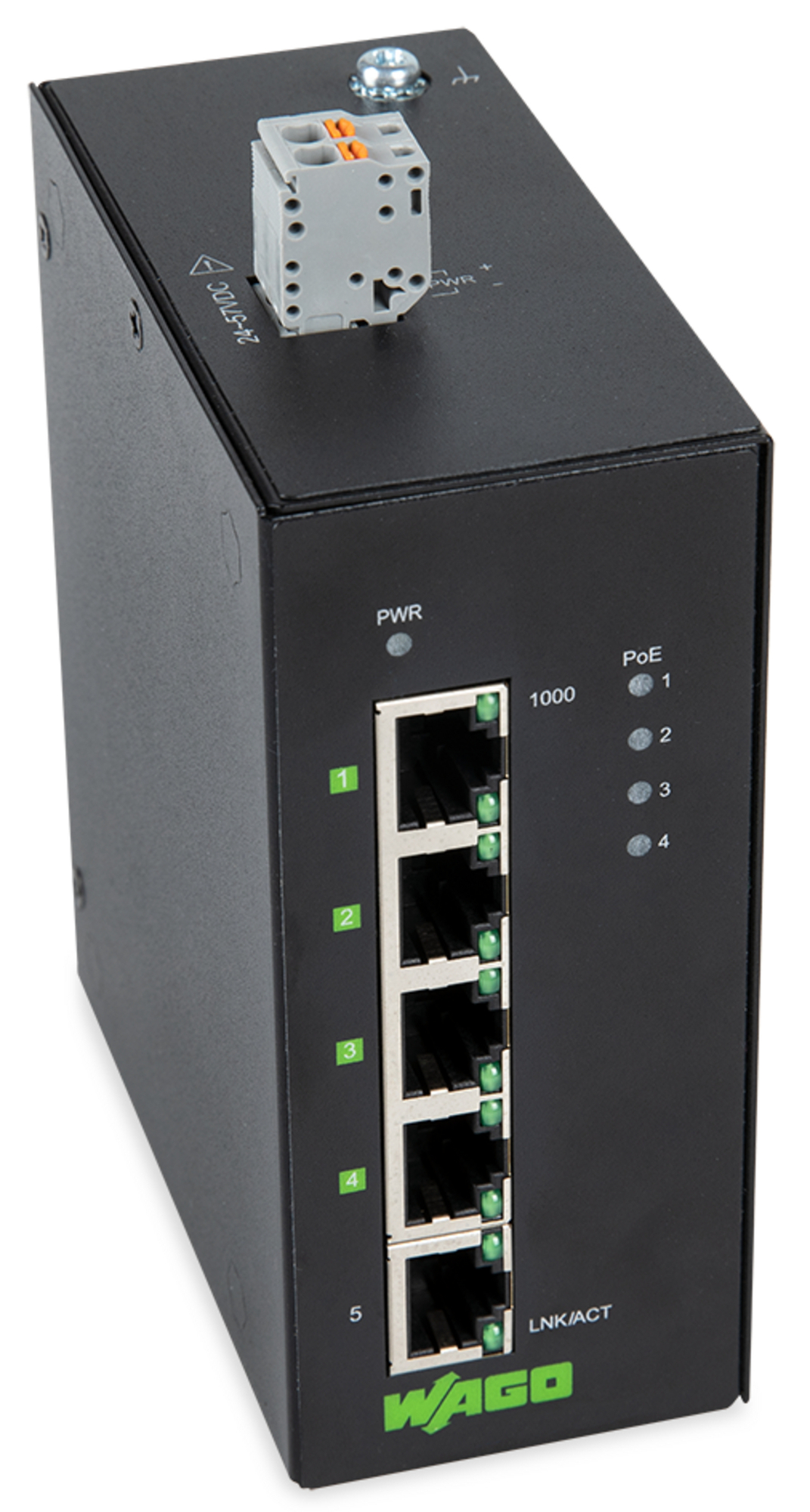 852-1411/000-001 852, Ethernet Network, 1000Base-T Interface, (5) Ports, 10. 100. 1000 Mbps Data Transfer