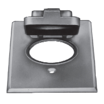 CCPO-L Red Dot Dry-Tite Weatherproof Receptacle Cover With Lock Option, Aluminum