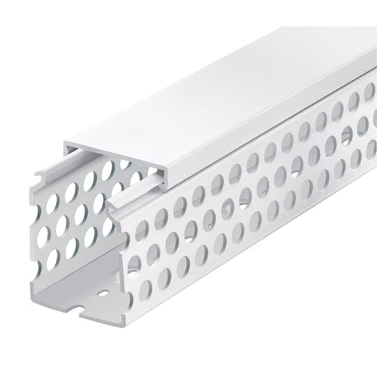 TYD2X4RPG6 Ty-Duct Wiring Duct, 0.195 x 0.625 in, 0.315 x 0.551 in Round Hole Slot, 2 in W x 4 in D, PVC