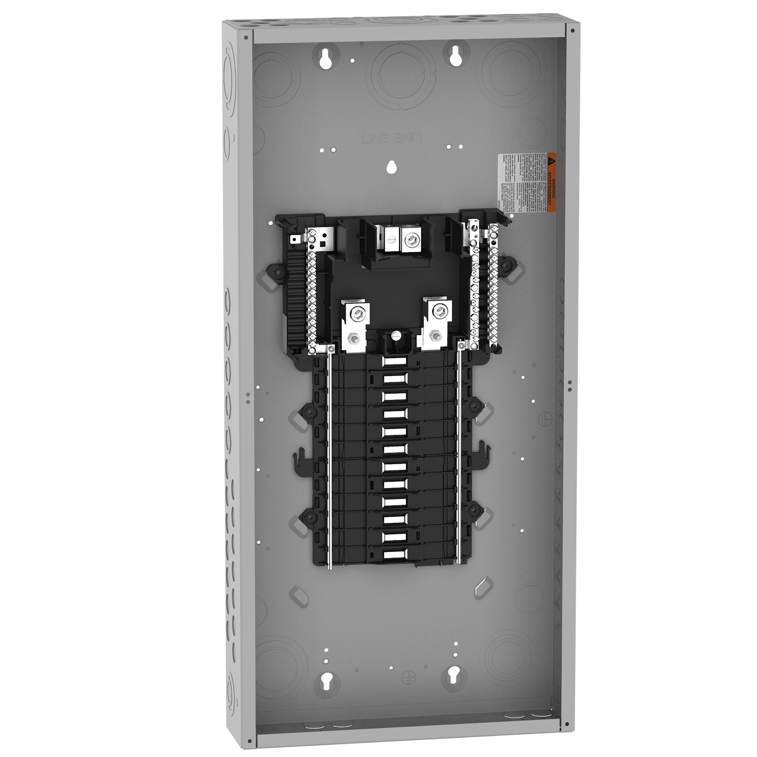 QO124L200PG 1-Phase 3-Wire Convertible Main Lug Neutral Load Center, 120/240 V AC, 200 A, 65 kA Interrupt