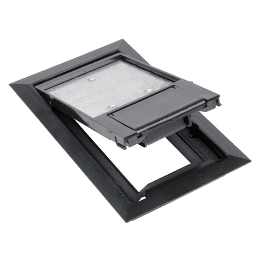 664-CST-SW-BLK Steel City Non-Metallic Floor Box Cover, 8-1/8 in L x 5-1/8 in W, Polycarbonate
