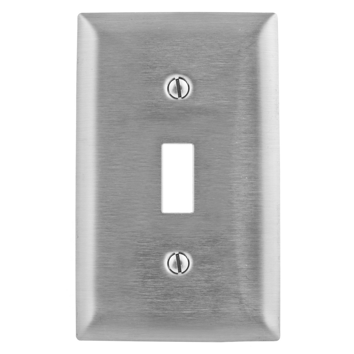 SSJ1 Mid Sized Jumbo Wall Plate, 1 Gangs, 3-1/2 in W x 5-1/4 in H, 302/304 Stainless Steel